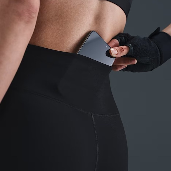 Nike One Dri-FIT High-Waisted Full-Length Leggings Black XS - Picture 7 of 8